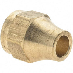 Parker - 1/4" Tube OD, Metal Flared Tube Short Nut - 7/16-20 UNF - Eagle Tool & Supply