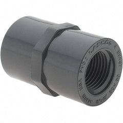 Value Collection - 1/2" PVC Plastic Pipe Female Adapter - Slip x FIPT End Connections - Eagle Tool & Supply