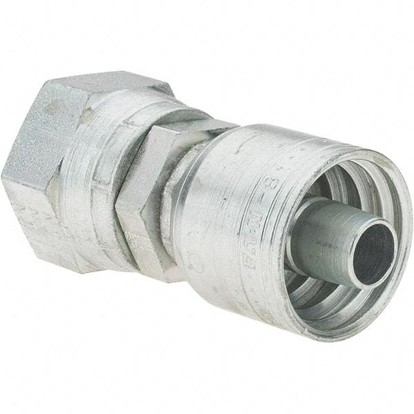 Value Collection - 1-1/16-12 JIC Steel Hydraulic Hose Swivel - -8 Hose Size, 1/2" Hose Diam, Series TTC - Eagle Tool & Supply