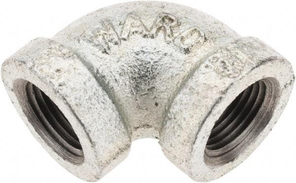 Value Collection - Class 150, 3/8" Galvanized Pipe 90° Elbow - Threaded, Malleable Iron - Eagle Tool & Supply