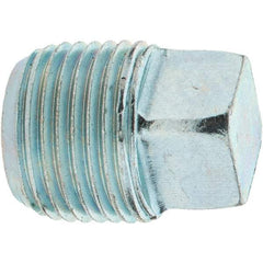 Value Collection - Class 150, 3/8" Galvanized Pipe Square Plug - Threaded, Malleable Iron - Eagle Tool & Supply