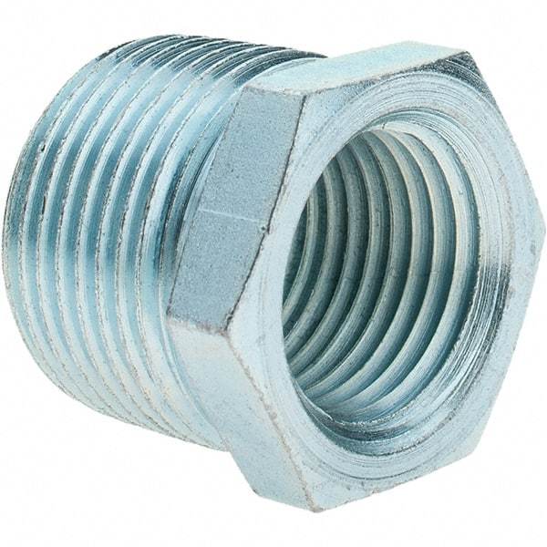Value Collection - Class 150, 3/4 x 1/2" Galvanized Pipe Hex Bushing - Threaded, Malleable Iron - Eagle Tool & Supply