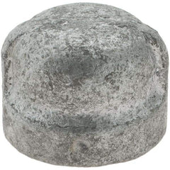 Value Collection - Size 1/4", Class 150, Malleable Iron Galvanized Pipe End Cap - 150 psi, Threaded End Connection - Eagle Tool & Supply