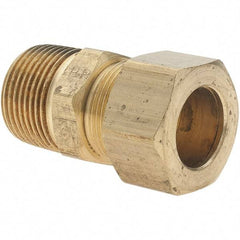 Parker - 3/4" OD, Brass Male Connector - 100 Max Working psi, Comp x MNPT Ends - Eagle Tool & Supply