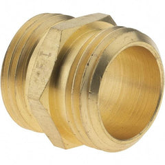 Value Collection - 3/4 Garden Hose Adapter - Brass, Male Hose to Male Hose Connector - Eagle Tool & Supply