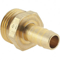 Value Collection - 3/4 x 1/2 Garden Hose Adapter - Brass, Hose Barb Connector - Eagle Tool & Supply