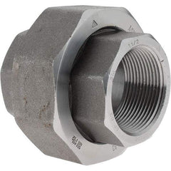 Value Collection - Size 1-1/2", Class 3,000, Forged Carbon Steel Black Pipe Union - NPT End Connection - Eagle Tool & Supply