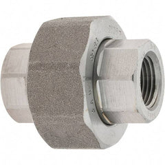 Value Collection - Size 3/8", Class 3,000, Forged Carbon Steel Black Pipe Union - NPT End Connection - Eagle Tool & Supply