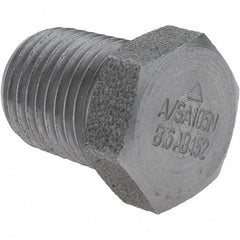 Value Collection - Size 1/4", Class 3,000, Forged Carbon Steel Black Pipe Hex Plug - NPT End Connection - Eagle Tool & Supply