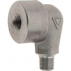 Value Collection - Size 1/8", Class 3,000, Forged Carbon Steel Black Pipe 90° Street Elbow - NPT End Connection - Eagle Tool & Supply