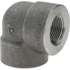 Value Collection - Size 1", Class 3,000, Forged Carbon Steel Black Pipe 90° Elbow - NPT End Connection - Eagle Tool & Supply