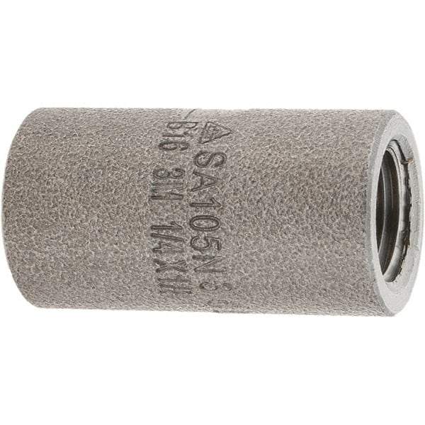 Value Collection - Size 1/4 x 1/8", Steel Black Pipe Reducing Coupling - 3,000 psi, Threaded (NPT) End Connection - Eagle Tool & Supply