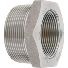 Value Collection - Size 2 x 1-1/2", Class 3,000, Forged Carbon Steel Black Pipe Bushing - NPT End Connection - Eagle Tool & Supply