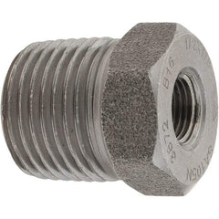 Value Collection - Size 1/2 x 1/8", Class 3,000, Forged Carbon Steel Black Pipe Bushing - NPT End Connection - Eagle Tool & Supply