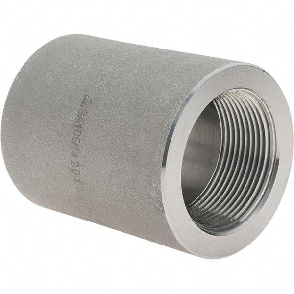 Value Collection - Size 1-1/2", Class 3,000, Forged Carbon Steel Black Pipe Coupling - NPT End Connection - Eagle Tool & Supply