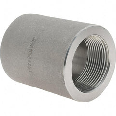 Value Collection - Size 1-1/2", Class 3,000, Forged Carbon Steel Black Pipe Coupling - NPT End Connection - Eagle Tool & Supply