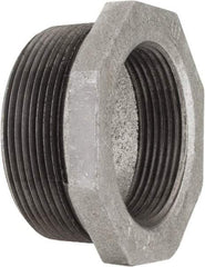 Value Collection - Size 1 x 1/4", Class 150, Malleable Iron Black Pipe Hex Bushing - 150 psi, Threaded End Connection - Eagle Tool & Supply