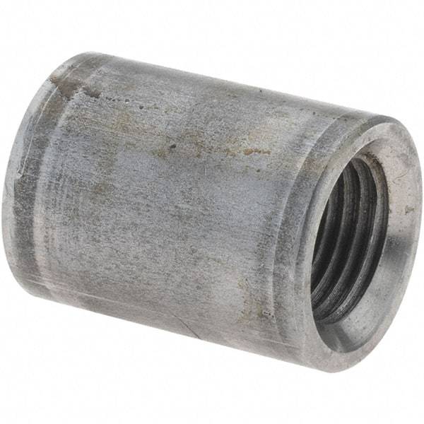 Value Collection - Size 1/8", Class 150, Malleable Iron Black Pipe Coupling - 150 psi, Threaded End Connection - Eagle Tool & Supply