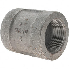 Value Collection - Size 2", Class 300, Malleable Iron Black Pipe Coupling - 300 psi, Threaded End Connection - Eagle Tool & Supply