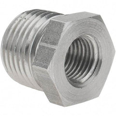 Value Collection - Size 1/2 x 1/4", Class 150, Steel Black Pipe Hex Bushing - 150 psi, Threaded End Connection - Eagle Tool & Supply