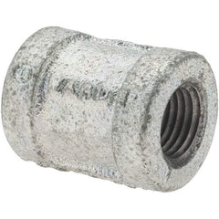 Value Collection - Class 150, 1/4" Galvanized Pipe Coupling (Right Hand) - Threaded, Malleable Iron - Eagle Tool & Supply