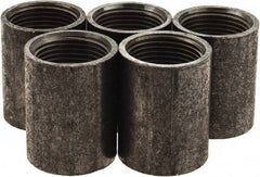 Value Collection - Size 1", Class 150, Malleable Iron Black Pipe Coupling - 150 psi, Threaded End Connection - Eagle Tool & Supply