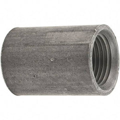 Value Collection - Size 1/2", Class 150, Malleable Iron Black Pipe Coupling - 150 psi, Threaded End Connection - Eagle Tool & Supply