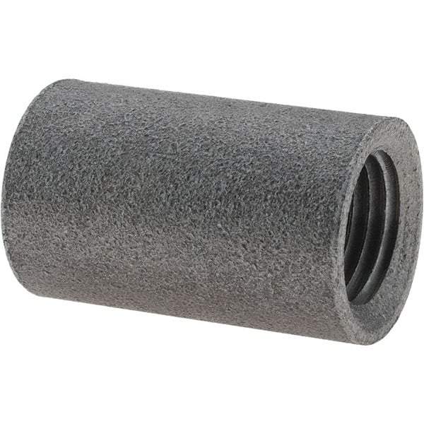 Value Collection - Size 1/4", Class 150, Malleable Iron Black Pipe Coupling - 150 psi, Threaded End Connection - Eagle Tool & Supply