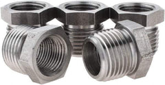 Value Collection - Size 1/2 x 3/8", Class 150, Steel Black Pipe Hex Bushing - 150 psi, Threaded End Connection - Eagle Tool & Supply