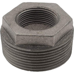 Value Collection - Size 2-1/2 x 1-1/4", Class 150, Malleable Iron Black Pipe Hex Bushing - 150 psi, Threaded End Connection - Eagle Tool & Supply