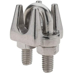 Value Collection - 1/4" Wire Rope Clips - Stainless Steel - Eagle Tool & Supply