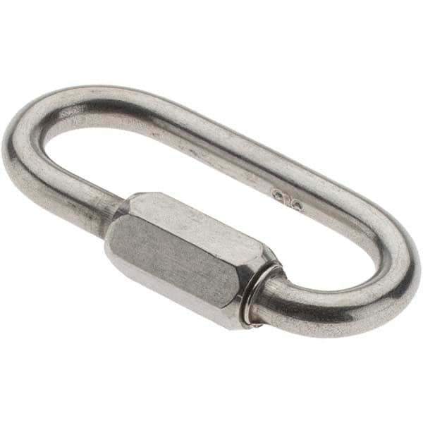 Value Collection - Stainless Steel Quick Link - 3/16" Diameter, 800 Lb Load Limit - Eagle Tool & Supply