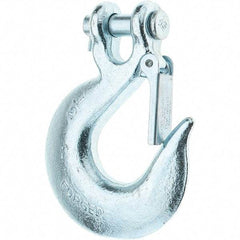 Value Collection - 1/2" Chain Diam, 43 Chain Grade Clevis Hook - 9,200 Lb Capacity, 3/4" Hook Throat, 4" OAL - Eagle Tool & Supply