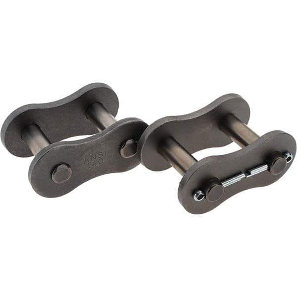 Value Collection - ANSI 140, Cottered Roller Chain Connecting Link - For Use with Single Strand Chain - Eagle Tool & Supply
