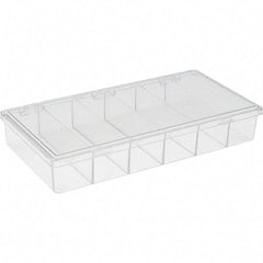 Value Collection - 8-1/4" Wide x 1-3/8" High x 4-1/4" Deep, Small Parts Storage Box - Plastic Frame - Eagle Tool & Supply