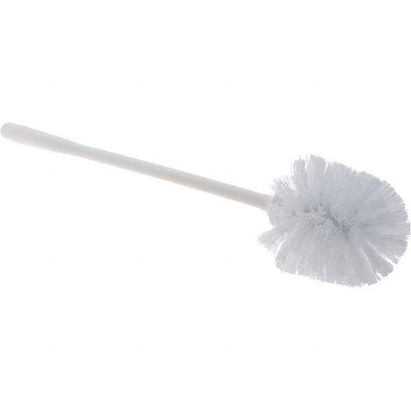 Value Collection - Toilet Bowl Brush - Synthetic, Plastic Handle, White - Eagle Tool & Supply