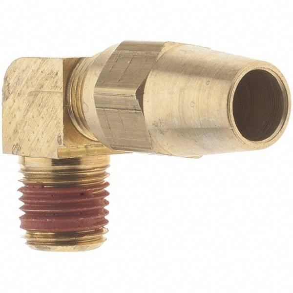 Parker - 3/8" OD, Brass Male Elbow - 400 Max Working psi, - Eagle Tool & Supply