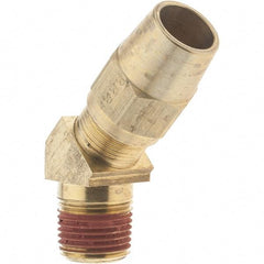 Parker - 5/8" OD, Brass Male 45° Elbow - 400 Max Working psi, - Eagle Tool & Supply