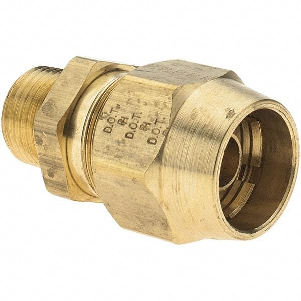 Parker - 1/2 MNPT, Reusable Hose Male Fitting - 1/2" Hose ID - Eagle Tool & Supply