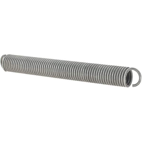 Value Collection - 31/64" OD, Steel Extension Spring - 6.3 Lb/In Rating - Eagle Tool & Supply