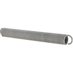 Value Collection - 31/64" OD, Steel Extension Spring - 6.3 Lb/In Rating - Eagle Tool & Supply