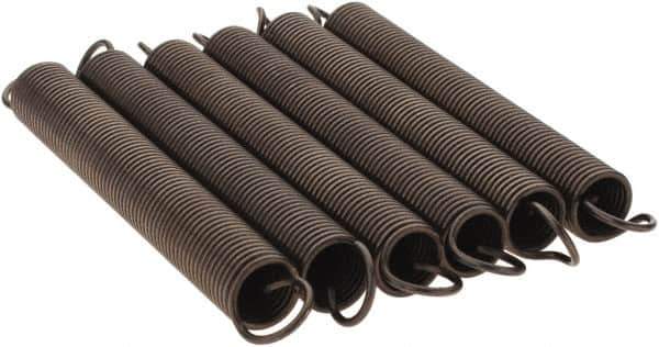 Value Collection - 3/8" OD, Steel Extension Spring - 1.9 Lb/In Rating - Eagle Tool & Supply