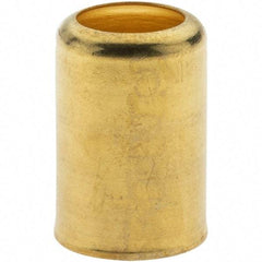 Value Collection - 0.6" ID Hose Ferrule - Brass, 0.968" Long - Eagle Tool & Supply