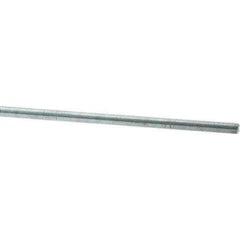 Value Collection - M10x1.25 1m Long, Steel Metric Threaded Rod - Zinc-Plated Finish - Eagle Tool & Supply