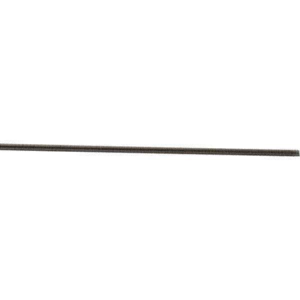 Value Collection - #8-32 UNC (Coarse), 3' Long, Stainless Steel Threaded Rod - 3' Long - Eagle Tool & Supply