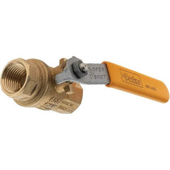 Parker - 1/2" Pipe, Bronze Full Port Ball Valve - NPT Ends, Lever Handle, 600 WOG, 150 WSP - Eagle Tool & Supply