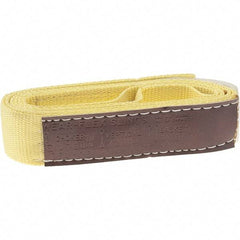 Value Collection - 6' Long x 2" Wide, 1 Ply, Nylon Web Sling - 1,760 Lb Choker Capacity, Yellow - Eagle Tool & Supply