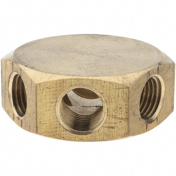 Value Collection - Milton Pneumatic Hose Coupler - Brass - Eagle Tool & Supply