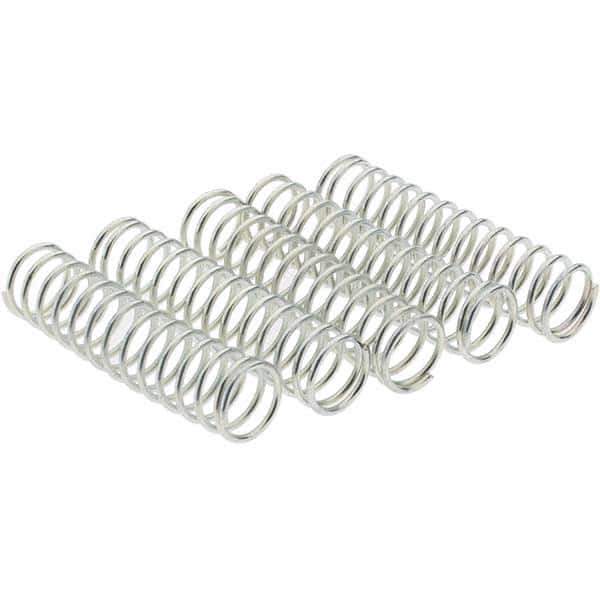 Value Collection - 1/2" OD, 0.047" Wire, Compression Spring - 6.29 Lb Spring Rating, Spring Steel - Eagle Tool & Supply