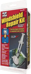 Value Collection - Automotive Repair & Service Kits Type: Windshield Repair Kit Contents: 1 Syringe, Repair Compound, Adhesive Disk and Pedestal for One Repair - Eagle Tool & Supply